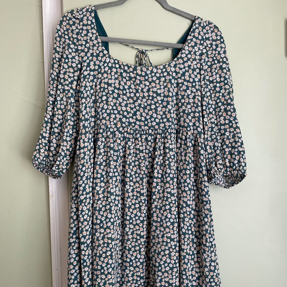American Eagle 3/4 Sleeve Floral Sundress - Size XS